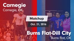 Matchup: Carnegie  vs. Burns Flat-Dill City  2016