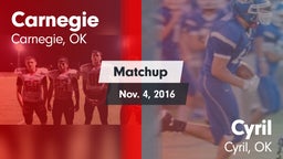 Matchup: Carnegie  vs. Cyril  2016