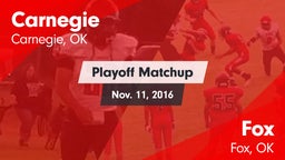 Matchup: Carnegie  vs. Fox  2016