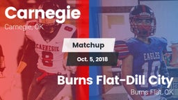 Matchup: Carnegie  vs. Burns Flat-Dill City  2018