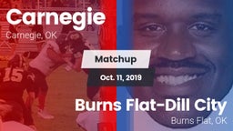 Matchup: Carnegie  vs. Burns Flat-Dill City  2019