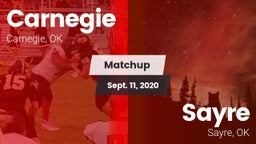 Matchup: Carnegie  vs. Sayre  2020