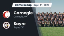Recap: Carnegie  vs. Sayre  2020