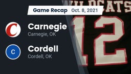 Recap: Carnegie  vs. Cordell  2021