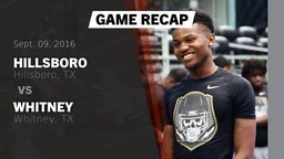 Recap: Hillsboro  vs. Whitney  2016