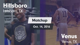 Matchup: Hillsboro High vs. Venus  2016