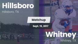 Matchup: Hillsboro High vs. Whitney  2017