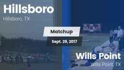 Matchup: Hillsboro High vs. Wills Point  2017