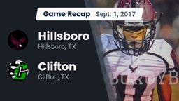 Recap: Hillsboro  vs. Clifton  2017