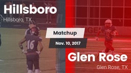 Matchup: Hillsboro High vs. Glen Rose  2017
