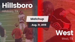 Matchup: Hillsboro High vs. West  2018