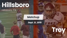 Matchup: Hillsboro High vs. Troy  2018