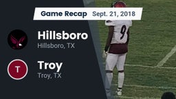 Recap: Hillsboro  vs. Troy  2018