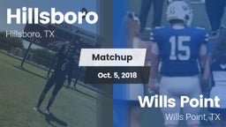 Matchup: Hillsboro High vs. Wills Point  2018