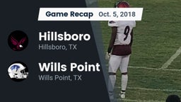 Recap: Hillsboro  vs. Wills Point  2018