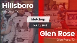 Matchup: Hillsboro High vs. Glen Rose  2018