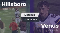 Matchup: Hillsboro High vs. Venus  2018