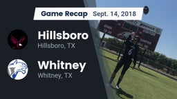 Recap: Hillsboro  vs. Whitney  2018