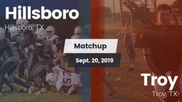 Matchup: Hillsboro High vs. Troy  2019