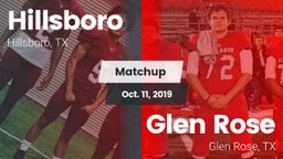 Matchup: Hillsboro High vs. Glen Rose  2019