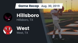 Recap: Hillsboro  vs. West  2019