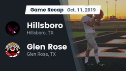 Recap: Hillsboro  vs. Glen Rose  2019
