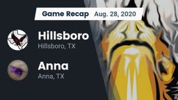 Recap: Hillsboro  vs. Anna  2020