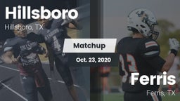 Matchup: Hillsboro High vs. Ferris  2020