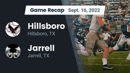 Recap: Hillsboro  vs. Jarrell  2022