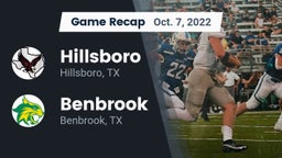 Recap: Hillsboro  vs. Benbrook  2022