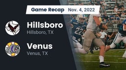 Recap: Hillsboro  vs. Venus  2022