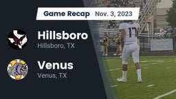 Recap: Hillsboro  vs. Venus  2023