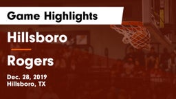 Hillsboro  vs Rogers Game Highlights - Dec. 28, 2019