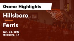 Hillsboro  vs Ferris  Game Highlights - Jan. 24, 2020