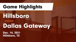 Hillsboro  vs Dallas Gateway Game Highlights - Dec. 14, 2021
