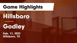 Hillsboro  vs Godley Game Highlights - Feb. 11, 2022