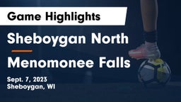 Sheboygan North  vs Menomonee Falls  Game Highlights - Sept. 7, 2023