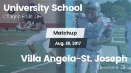 Matchup: University School vs. Villa Angela-St. Joseph  2017