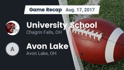 Recap: University School vs. Avon Lake 2017