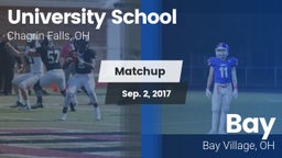 Matchup: University School vs. Bay  2017