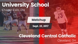 Matchup: University School vs. Cleveland Central Catholic 2017