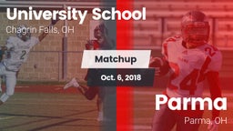 Matchup: University School vs. Parma  2018