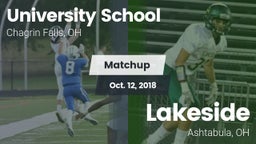 Matchup: University School vs. Lakeside  2018