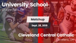 Matchup: University School vs. Cleveland Central Catholic 2019