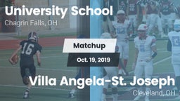 Matchup: University School vs. Villa Angela-St. Joseph  2019