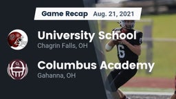 Recap: University School vs. Columbus Academy  2021