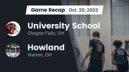Recap: University School vs. Howland  2023