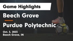 Beech Grove  vs Purdue Polytechnic  Game Highlights - Oct. 3, 2023
