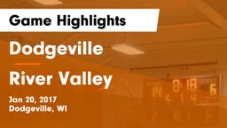 Dodgeville  vs River Valley  Game Highlights - Jan 20, 2017