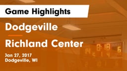 Dodgeville  vs Richland Center  Game Highlights - Jan 27, 2017